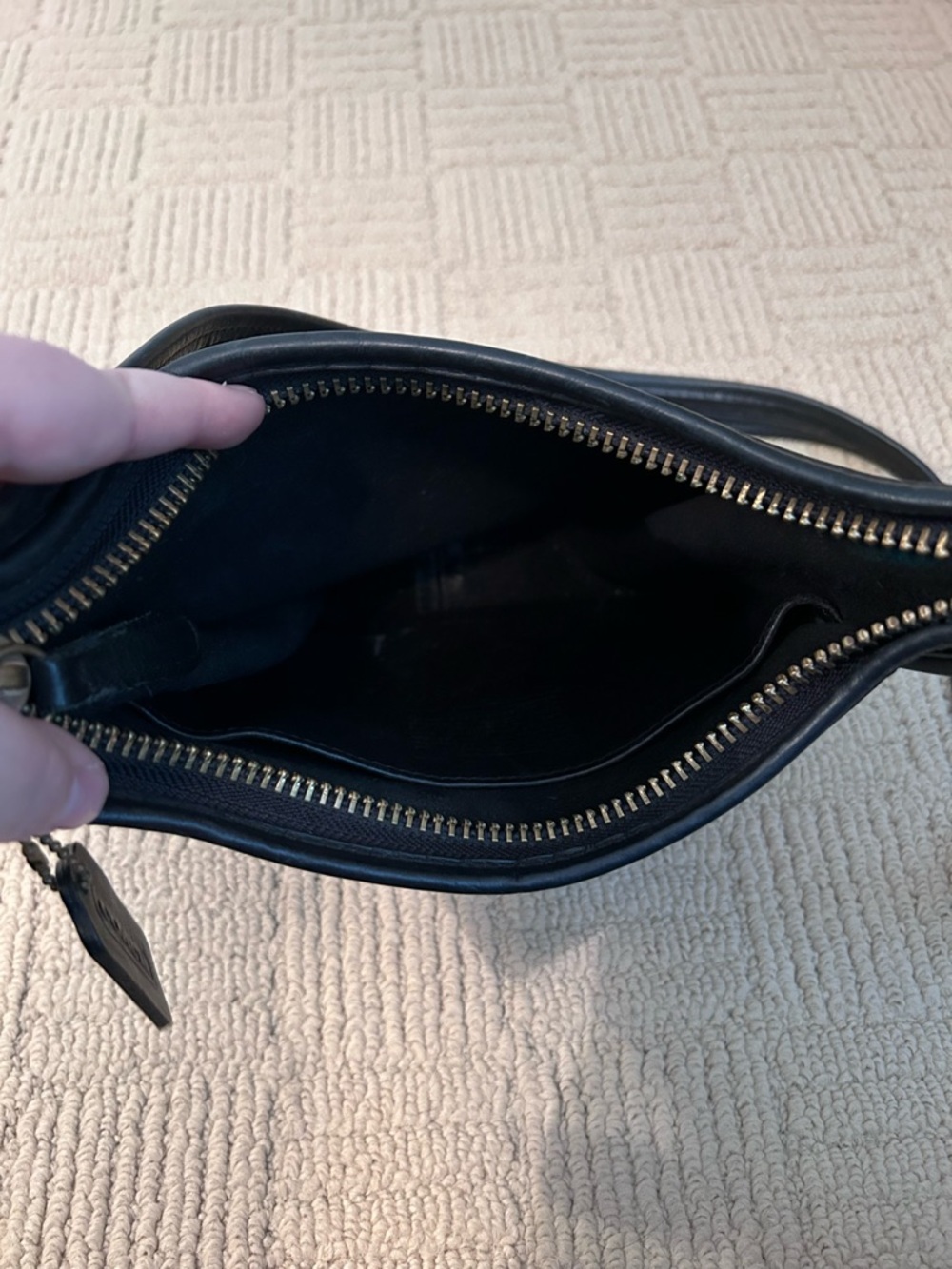 COACH Black Leather Crossbody Bag - Picture 3 of 4